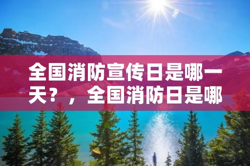 全国消防宣传日是哪一天?,全国消防日是哪一天宣传日 全国消防宣传日是哪一天?,全国消防日是哪一天宣传日