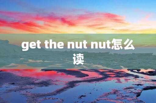 get the nut nut怎么读
