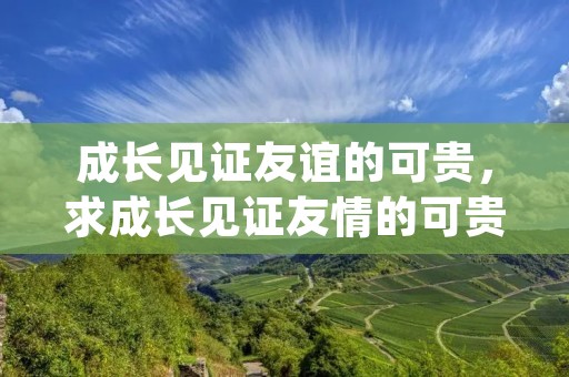 成长见证友谊的可贵,求成长见证友情的可贵(作文)