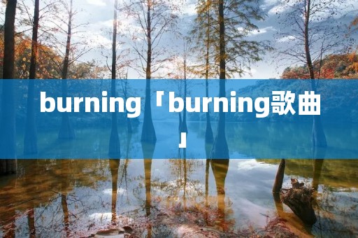 burning「burning歌曲」
