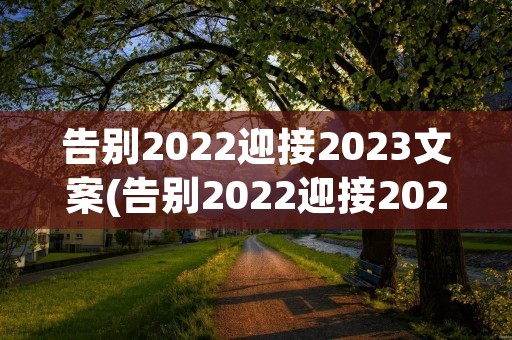 告别2022迎接2023文案(告别2022迎接2023朋友圈祝福语文案)