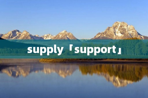 supply「support」