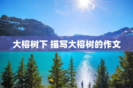 大榕树下 描写大榕树的作文