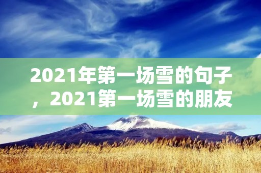 2021年第一场雪的句子,2021第一场雪的朋友圈说说93句