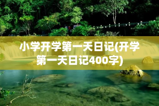 小学开学第一天日记(开学第一天日记400字)