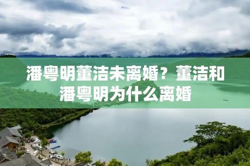 潘粤明董洁未离婚?董洁和潘粤明为什么离婚
