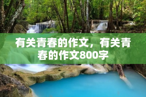 有关青春的作文，有关青春的作文800字