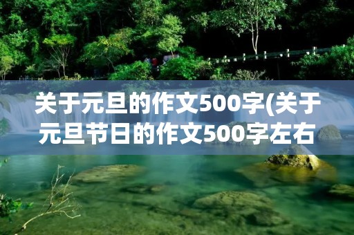 关于元旦的作文500字(关于元旦节日的作文500字左右(5篇))