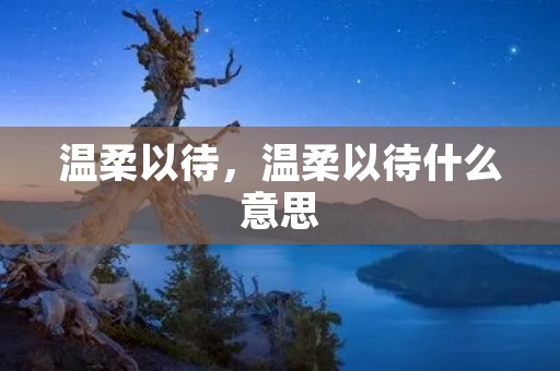温柔以待,温柔以待什么意思