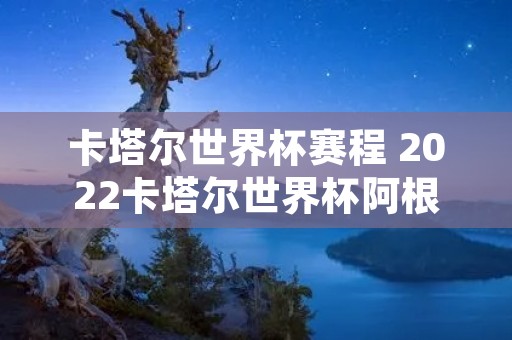 卡塔尔世界杯赛程 2022卡塔尔世界杯阿根廷赛程