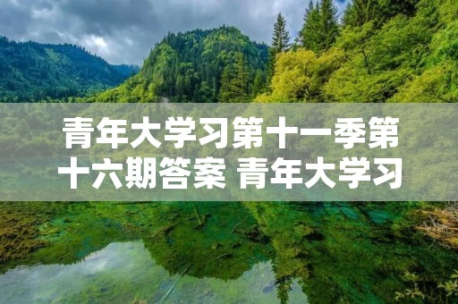 青年大学习第十一季第十六期答案 青年大学习第11季时间