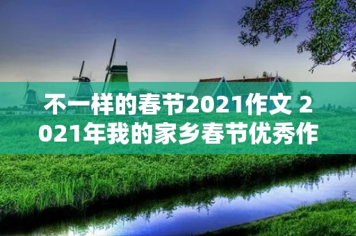不一样的春节2021作文 2021年我的家乡春节优秀作文五篇