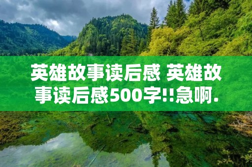 英雄故事读后感 英雄故事读后感500字!!急啊...