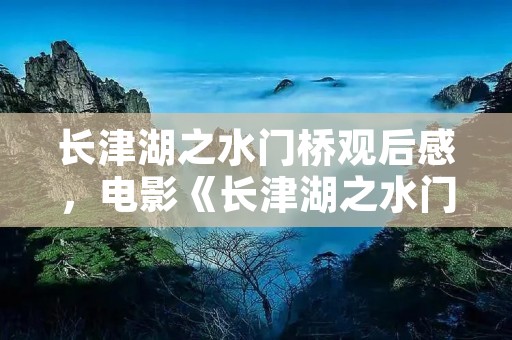 长津湖之水门桥观后感,电影《长津湖之水门桥》观后感及感悟10篇