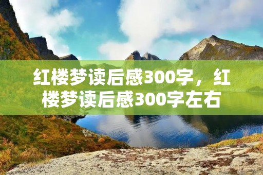 红楼梦读后感300字,红楼梦读后感300字左右