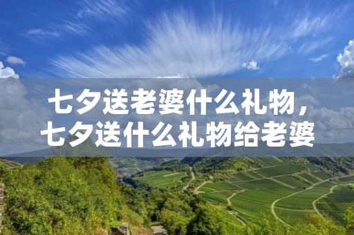七夕送老婆什么礼物，七夕送什么礼物给老婆最好