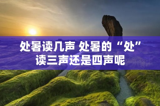 处暑读几声 处暑的“处”读三声还是四声呢 处暑读几声 处暑的“处”读三声还是四声呢