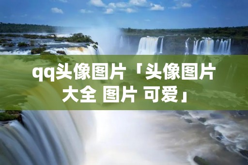 qq头像图片「头像图片大全 图片 可爱」