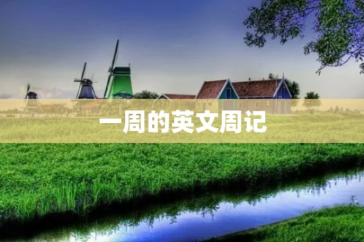 一周的英文周记
