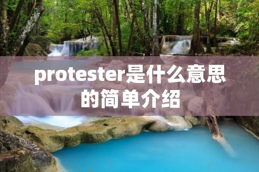 protester是什么意思的简单介绍 protester是什么意思的简单介绍