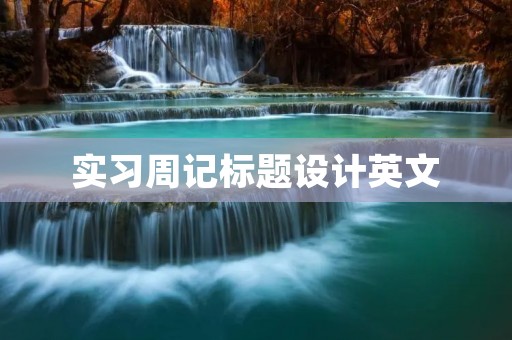 实习周记标题设计英文