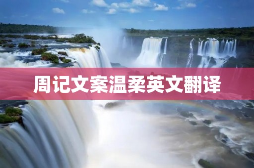 周记文案温柔英文翻译