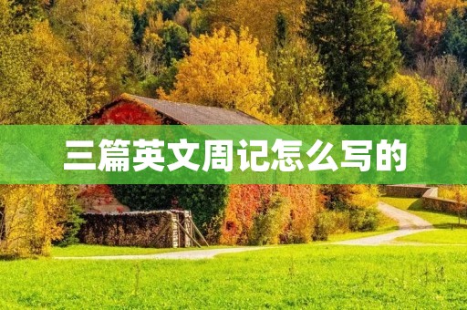 三篇英文周记怎么写的