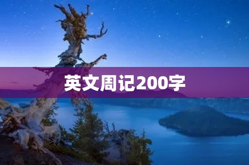 英文周记200字