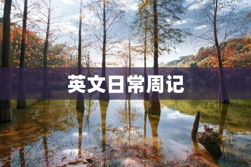 英文日常周记