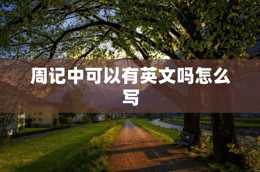 周记中可以有英文吗怎么写