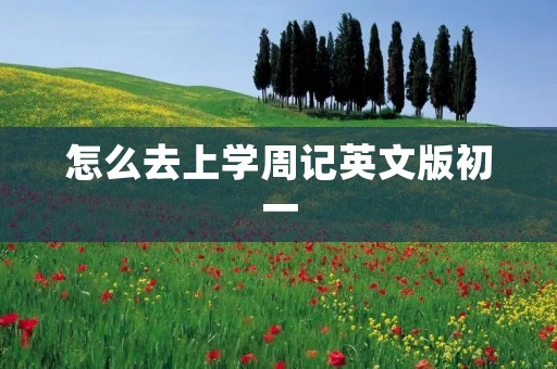 怎么去上学周记英文版初一