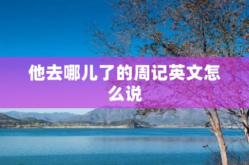 他去哪儿了的周记英文怎么说