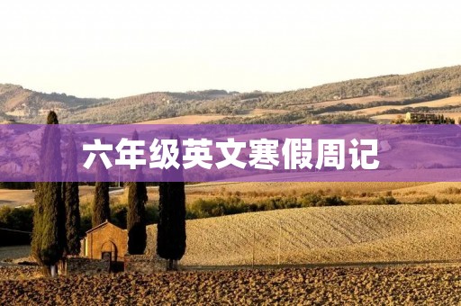 六年级英文寒假周记