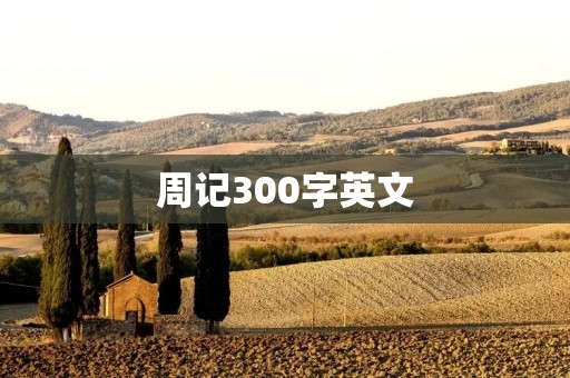 周记300字英文