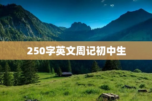 250字英文周记初中生
