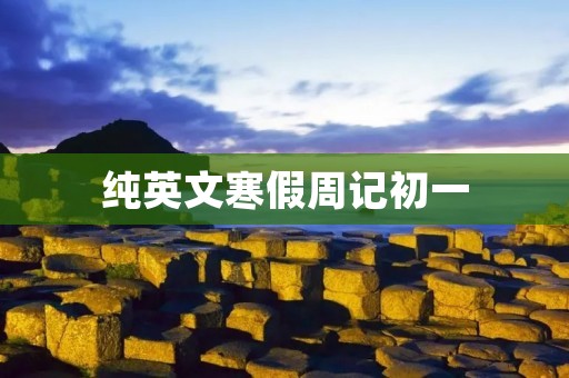 纯英文寒假周记初一