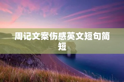 周记文案伤感英文短句简短