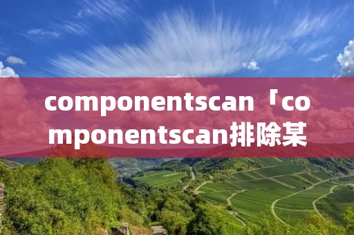 componentscan「componentscan排除某个类」