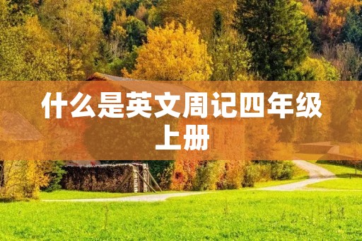 什么是英文周记四年级上册