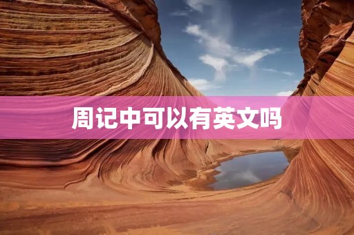 周记中可以有英文吗