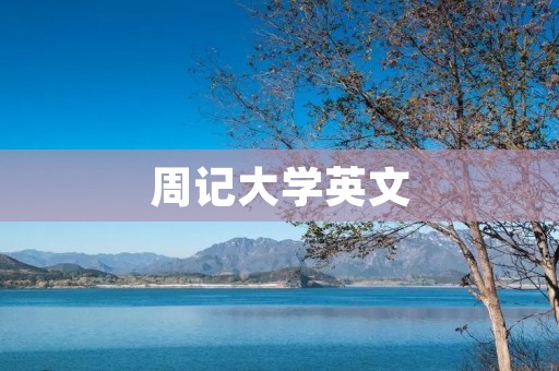 周记大学英文