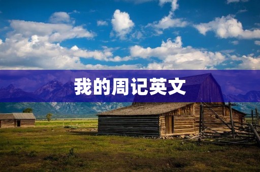 我的周记英文