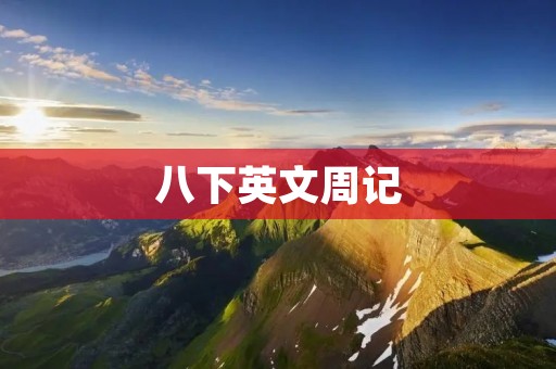 八下英文周记