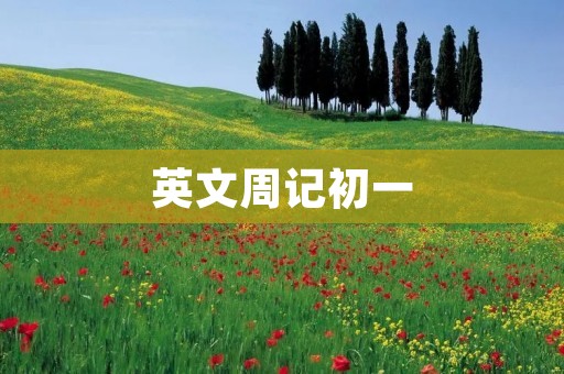 英文周记初一