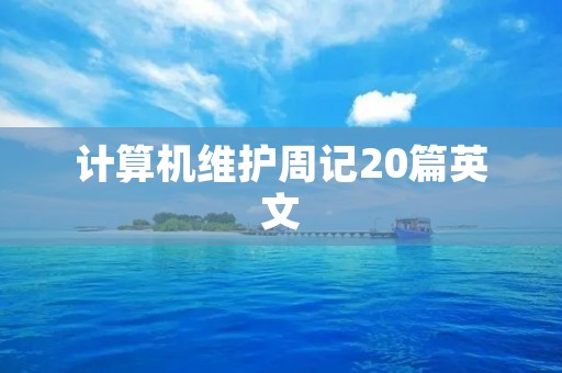 计算机维护周记20篇英文