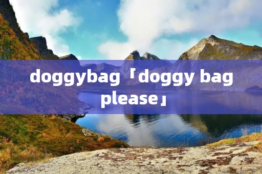 doggybag「doggy bag please」