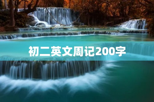 初二英文周记200字