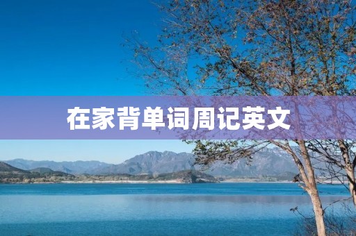 在家背单词周记英文