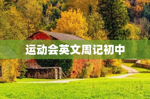 运动会英文周记初中