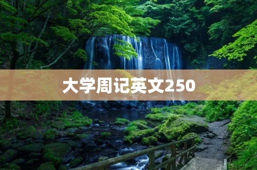 大学周记英文250